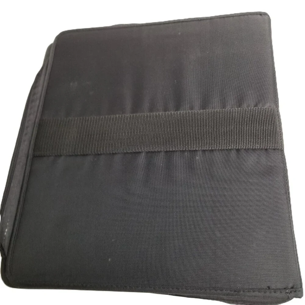 Vintage Mead Five Star Zipper Binder Black 3 Ring Organizer 1991